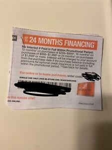 New ListingHOME DEPOT Coupon up to 24 months financing Coupon  Exp 3/31/24