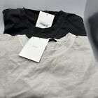 Oak + Fort -100% Cotton Over Sized T-Shirt Pigment Dyed Charcoal or Ivory $48