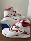 New Reebok Pump Omni Zon2 Basketball Shoes HQ1008 White/Vector Red