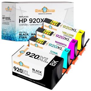 4PK for HP 920XL Ink Cartridges for HP OfficeJet 6000 6500 6500a