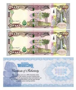 Iraq 50,000 Dinars Banknote UNC, COA USA SELLER..