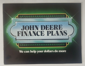Vintage John Deere Finance Plans Brochure - 1980