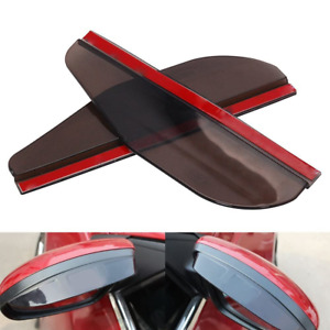 Black Rear View Side Mirror Rain Board Eyebrow Guard Sun Visor Car Accessories S (For: 2006 Mazda 6)
