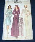 Vintage Vogue Sewing Pattern #9027 Misses Robe and Gown Size 14 Uncut FF