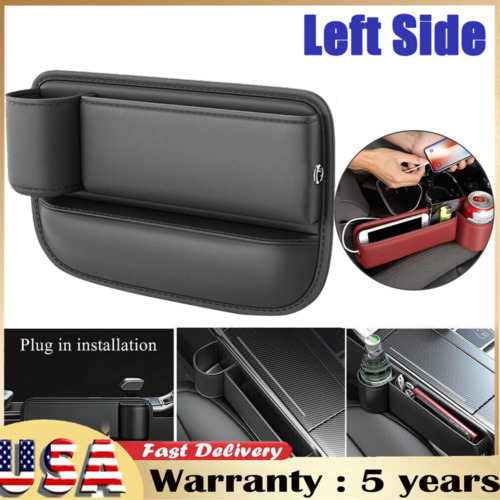 Left Car Accessories Seat Gap Filler Phone Holder Storage Box Organizer Bag (For: 2023 Kia Soul)