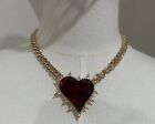 NWT Betsey Johnson Look Into Your Heart Pendant Necklace MSRP $58