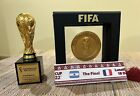 (Argentina - France) Final Match FIFA Qatar world cup 2022 Trophy and FIFA Medal