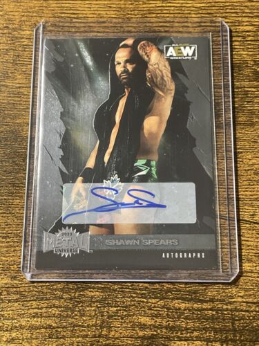 New Listing2022 Skybox Metal Universe AEW All Elite Wrestling Silver Shawn Spears #49 Auto