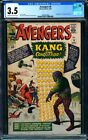 Avengers #8 (1964) | CGC 3.5 CR/OW | 1st Kang the Conqueror | Lee Kirby