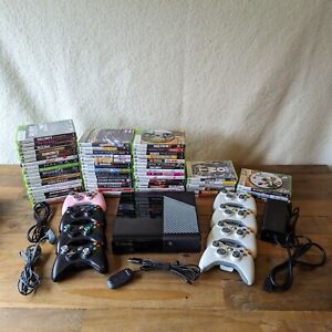 New ListingTESTED Microsoft XBOX 360 E Console 500GB Lot w/ 61 Games + 8 Controllers + More