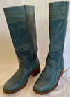 Vintage FRYE Leather Campus Boots Tall ~ Rare Blue ~ Size 9B