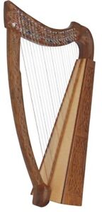Roosebeck Heather Harp 22 Strings Chelby Tuning Levers-Sheesham Thistle Design!