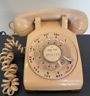 New ListingVintage Bell System Western Electric Rotary Desk Phone Beige Tan Tested  8-62
