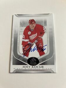 Joey Kocur Signed 2020/21 SP Signature Edition Redwings Card # 85