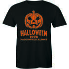 Halloween 1978 T Shirt Horror Movie Haddonfield Pumpkin Head TV Show Illinois