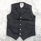 Schaefer Outfitter Fenceline Canvas Vest Ranger 705 Mens Size S USA Black NWOT
