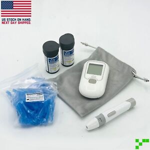 Blood Glucose Test Kit Diabetes Sugar Monitor 100 Lancets 100 Strips Meter Home