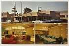 Vintage Cars Latif's Restaurant & Fountain Turlock California CA Postcard