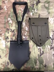Tri-fold Entrenching Tool / Shovel Mil-Spec With USGI NOS ALICE Carrier