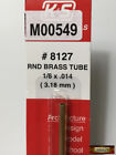 M00549-FS MOREZMORE 1 Brass Round Tube #8127 1/8