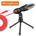 3.5mm Computer Microphone with Tripod Stand Condenser Mic for Desktop Laptop PC