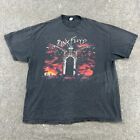 VINTAGE Pink Floyd Shirt Men XL Black Graphic The Wall Distressed Winterland 90s