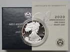 New Listing2020 $1 PROOF AMERICAN SILVER EAGLE DOLLAR COIN OGP & COA BEAUTIFUL