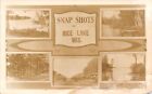 New ListingRice Lake Wisconsin~Snap Shots: Main Street~Tourist Camp~Hiawatha Lake~1918 RPPC