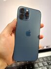 Apple iPhone 12 Pro Max 256GB Factory Unlocked Pacific Blue (Back Crack) #19770