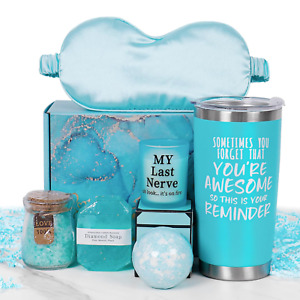 Mother's Day Gifts for Mom Her Wife, Relaxing Spa Gift Basket Set, Bath and Body