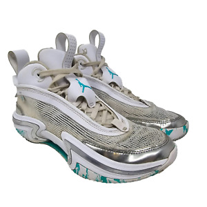 Nike Air Jordan XXXVI 36 GS Size 6Y Guo Ailun Jade Green Silver Shoes