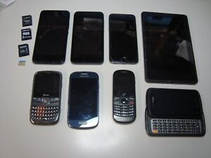 LOT OF 8,  CELL PHONES (7), KINDLE (1), UNTESTED, AS IS, FOR PARTS (1024C)