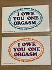 Funny Novelty Prank Adult Humor Dating I Owe You One Orgasm Business Cards