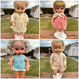 LOT OF 4 VINTAGE DOLLS ~ PREOWNED