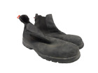 Mellow Walk Men's Quentin Comp. Toe Chelsea Boots 590128 Black Leather Size 12M