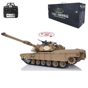 Heng Long 1/16 7.0 BB Shooting Infrared Smoking M1A2 Abrams 2.4G RC Tank 3918