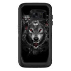 Skins Decals for Otterbox Defender Samsung Galaxy S7 Edge Case / Angry Wolves P