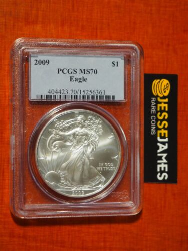 New Listing2009 $1 AMERICAN SILVER EAGLE PCGS MS70 CLASSIC BLUE LABEL