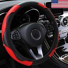 Universal Leather Car Steering Wheel Cover Breathable Anti-slip Car Accessories (For: Toyota)