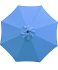 Sunnyglade 9Ft Patio Umbrella Outdoor Table Umbrella with 8 Sturdy Ribs (Blue)