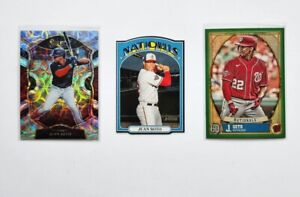 Juan Soto 2021 Lot X3! Topps Heritage Die Cut, Gypsy Queen Green, Select Scope