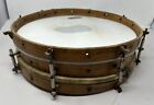15x5 Vintage Wooden Snare Drum - Unmarked