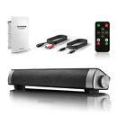 Bluetooth SoundBar with Subwoofers Wired & Wireless Long-Standby for PC/Phone