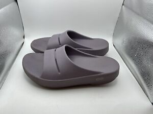 Oofos Ooahh Sandals Comfort Recovery Slides Lavender Womens Size 7 Mens Size 5