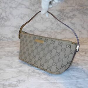 GUCCI   hand Bag GG canvas from japan 0186