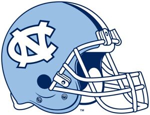 North Carolina Tarheels Helmet - Die Cut Laminated Vinyl Sticker/Decal NCAA