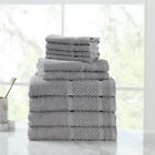 Mainstays 10 Piece Bath Towel Set with Upgraded Softness & Durability, Gray . R