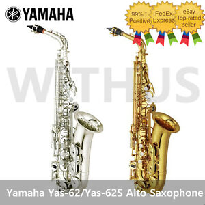 Yamaha YAS-62/YAS-62S 04 Professional Alto Saxophone Plated Gold/Silver Warranty