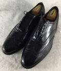 Florsheim Royal Imperial Men’s 10 3E Black Leather Wingtip Dress Shoes 96324
