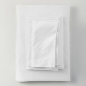 500 Thread Count Washed Supima Sateen Solid Sheet Set - Casaluna